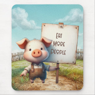 Tapis De Souris Cochon - Manger plus de gens