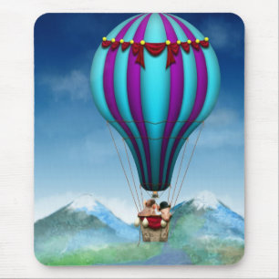 Tapis De Souris Cochon Volant - Ballon - Envole-toi bien haut