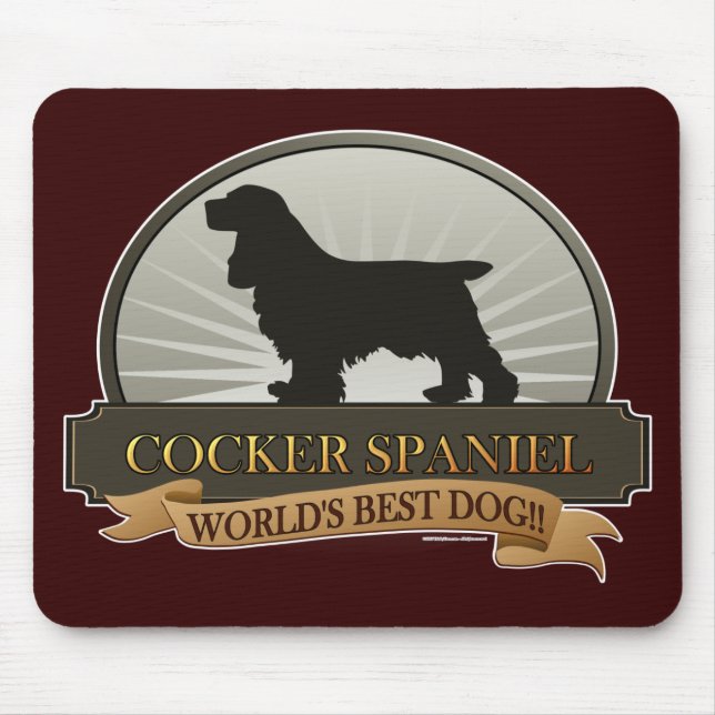 Tapis De Souris Cocker (Devant)