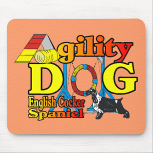 Tapis De Souris Cocker anglais Spaniel Agility Cadeaux