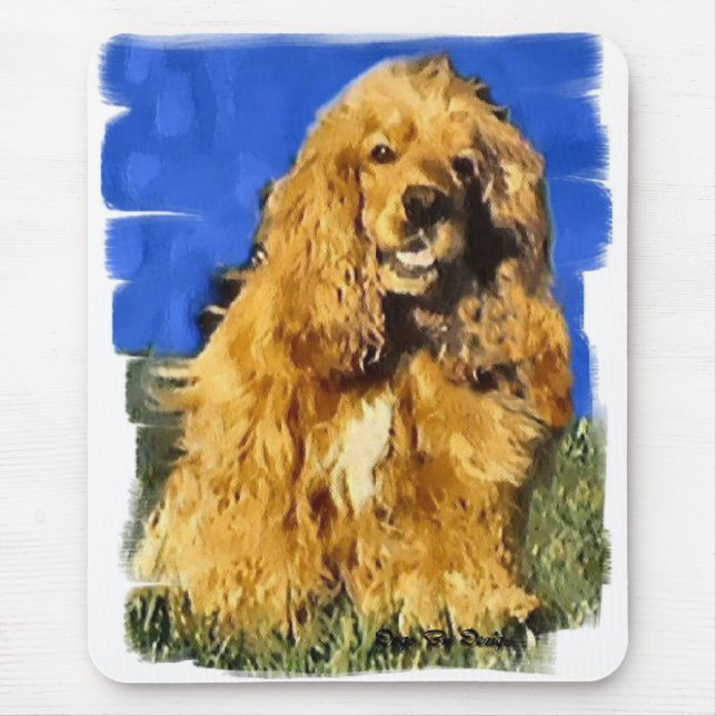 Tapis De Souris Cocker Spaniel Art Cadeaux (Devant)