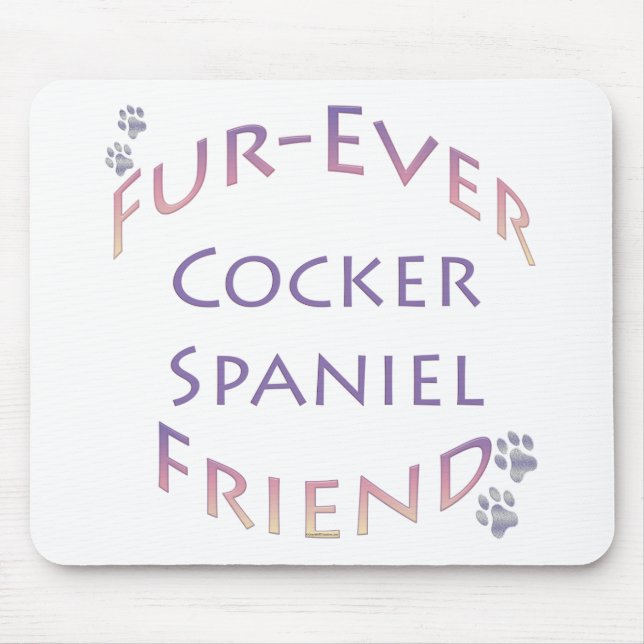 Tapis De Souris Cocker Spaniel Furever (Devant)