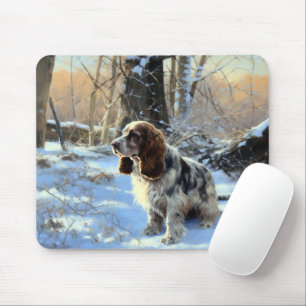 Tapis De Souris Cocker Spaniel Laisser Neige Noël