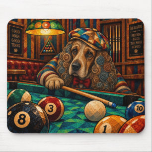 Tapis De Souris Cocker Spaniel, Mosaïque Géométrique
