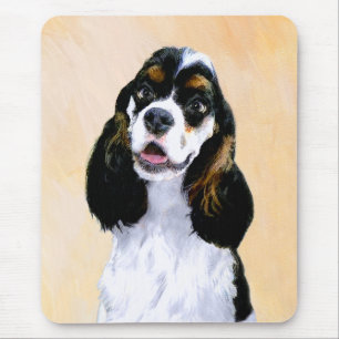 Tapis De Souris Cocker Spaniel (Parti) Peinture - Art Chien origin
