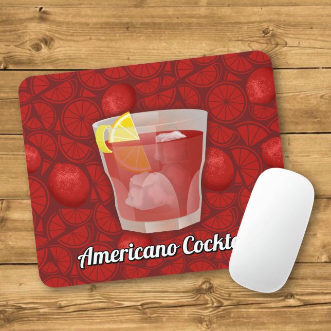 Tapis De Souris cocktail Americano (Créateur téléchargé)