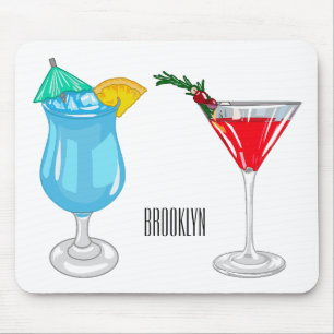 Tapis De Souris Cocktail cartoon illustration