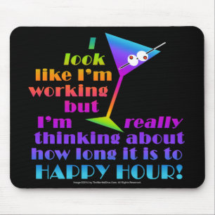 Tapis de souris Cocktail - Combien de temps avant