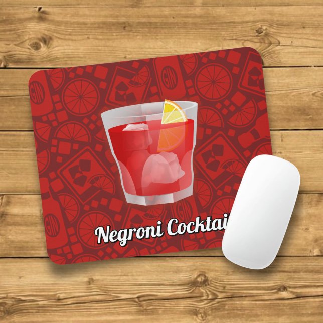 Tapis De Souris Cocktail Negroni (Créateur téléchargé)
