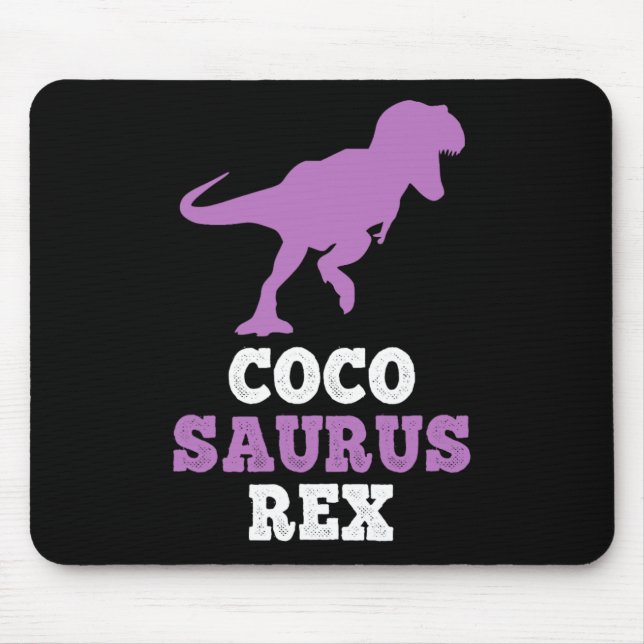 Tapis De Souris Coco-saurus Rex Dino Dinosaur Cocosaurus Funny  (Devant)