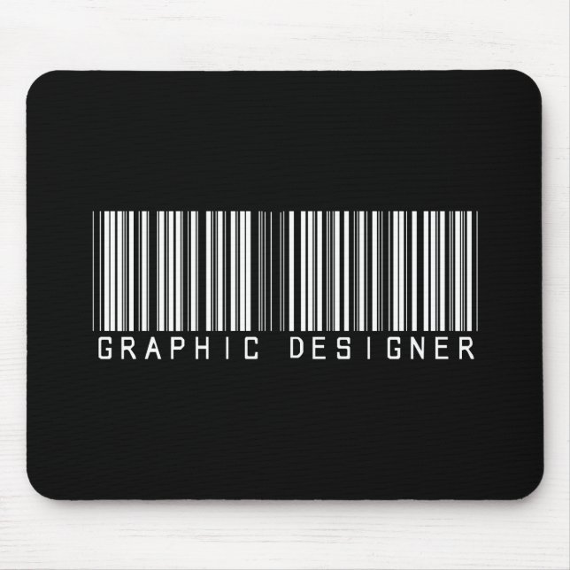 Tapis De Souris Code barres de concepteur (Devant)