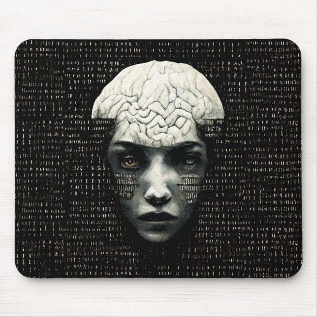 Tapis De Souris Code binaire de l'homme matriciel (Devant)