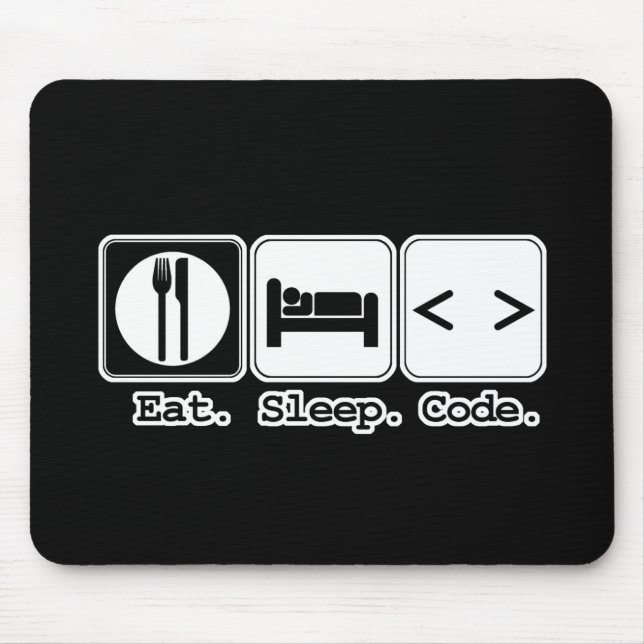 Tapis De Souris code de sommeil (Devant)