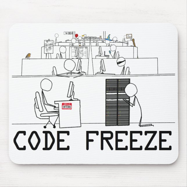 Tapis De Souris Code Freeze Souris Pad (Devant)