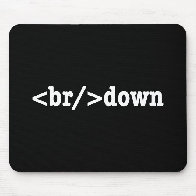 Tapis De Souris code HTML (Devant)