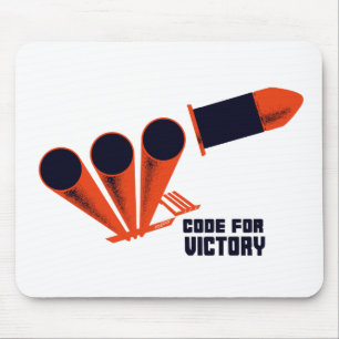 Tapis De Souris Code pour la victoire -- 2ÈME GUERRE MONDIALE