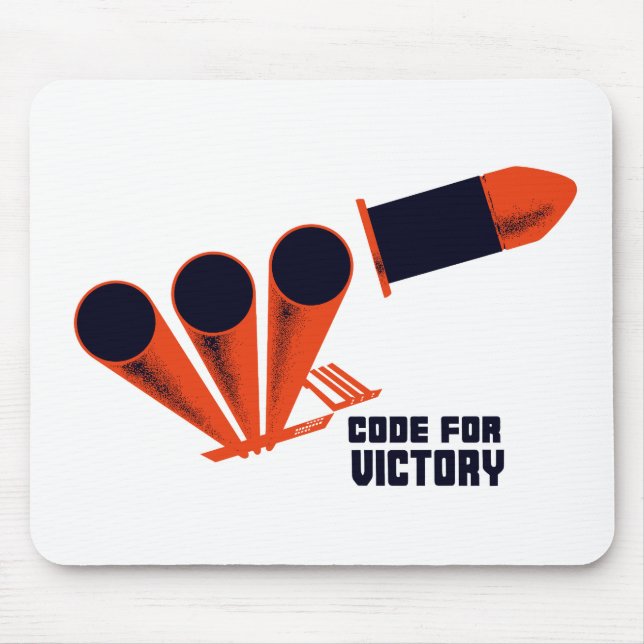 Tapis De Souris Code pour la victoire -- 2ÈME GUERRE MONDIALE (Devant)