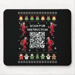 Tapis De Souris Code Qr Danse Trump Président Scannez Pour Instruc