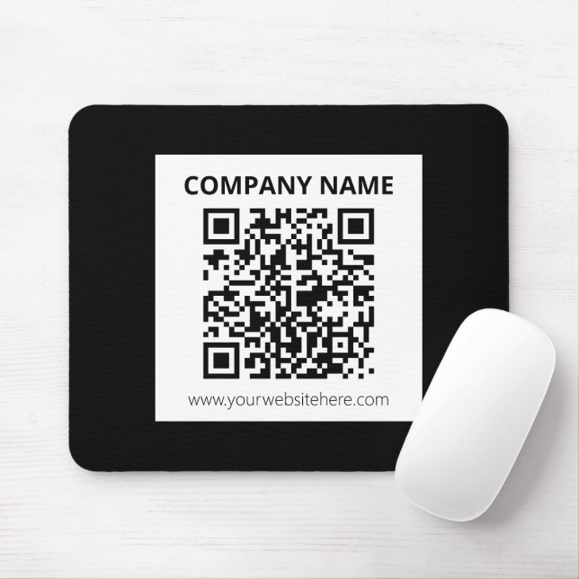 Tapis De Souris Code QR modifiable et conception simple personnali (Avec souris)