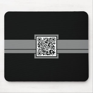 Tapis De Souris code QR professionnel : ruban gris