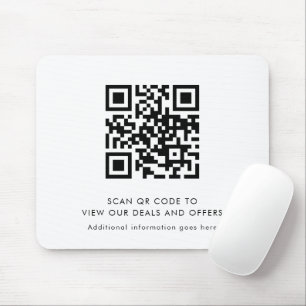Tapis De Souris Code QR simple promotion commerciale moderne