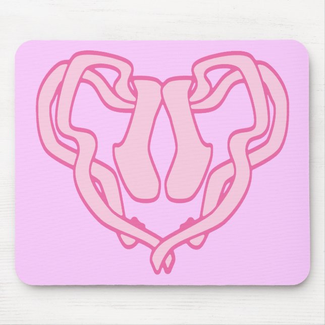 Tapis De Souris Coeur à chlipper de ballet (Devant)