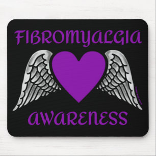 Tapis De Souris Coeur/ailes...Fibro Pad de souris
