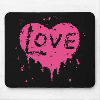 Tapis De Souris Coeur amour punk | Saint Valentin