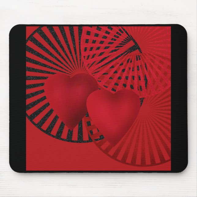 Tapis De Souris Coeur amoureux (Devant)
