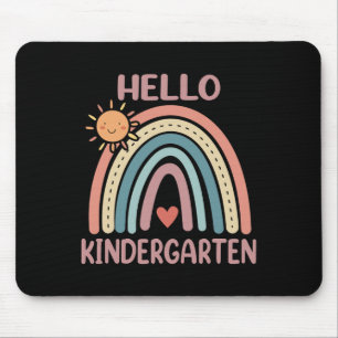 Tapis De Souris Cœur arc-en-ciel boho pour enseignantes femmes bon