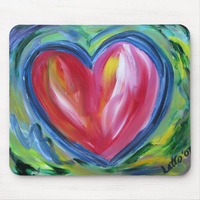 Tapis De Souris Coeur avec l'espoir Mousepad (Devant)