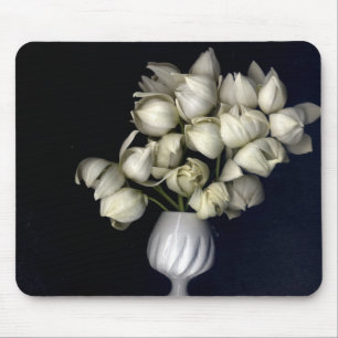 Tapis De Souris "Cœur blanc dans le noir"