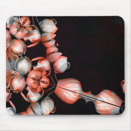 Tapis De Souris "Coeur blanc en noir du soleil"