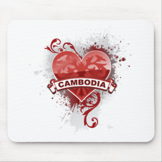 Tapis De Souris Coeur Cambodge