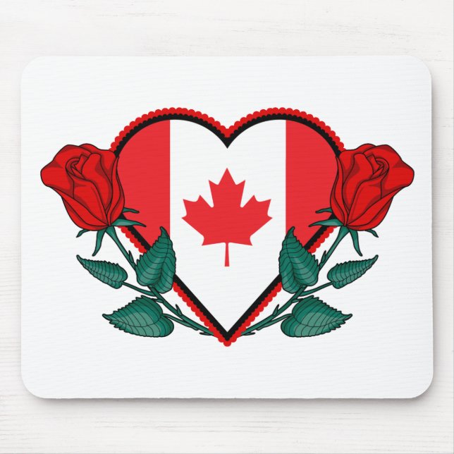 Tapis De Souris Coeur Canada (Devant)