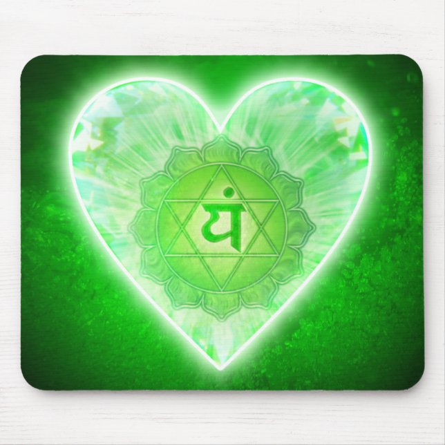 Tapis De Souris Coeur Chakra Mousepad (Devant)