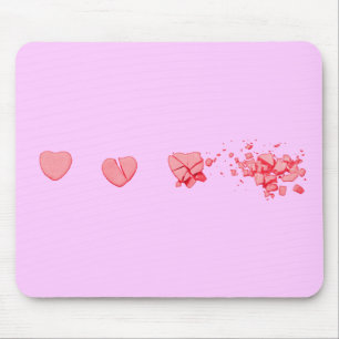 Tapis De Souris Coeur de bonbons brisé
