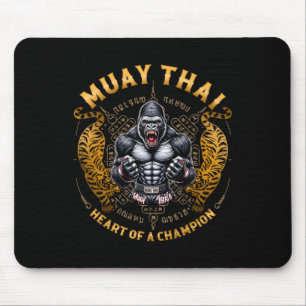 Tapis De Souris Cœur de champion - Kickboxing et Muay Thai Ang