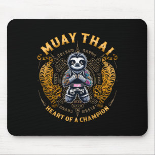 Tapis De Souris Cœur de champion - Kickboxing et Muay Thai coupé