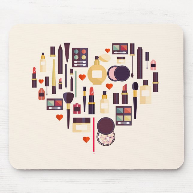 Tapis De Souris Coeur de Comestics (Devant)