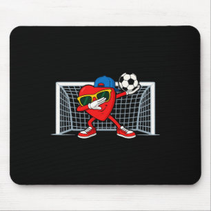 Tapis De Souris Cœur de footballeur Gardien de but Amoureux de Foo