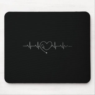 Tapis De Souris Coeur de soins infirmiers Médicale Stéthoscope Coe
