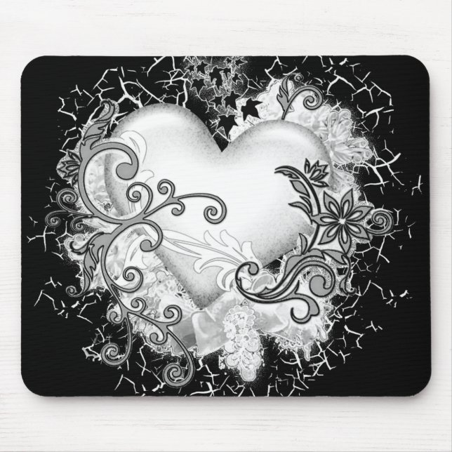 Tapis De Souris Coeur décoratif (Devant)