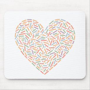 Tapis De Souris Coeur doux   Saupoudrer bébé