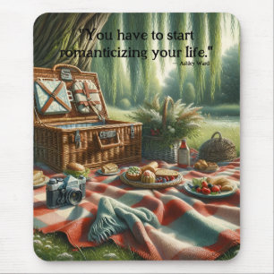 Tapis De Souris Coeur du chalet : Pique-nique sous le saule