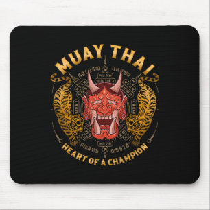 Tapis De Souris Cœur d'un champion - Kickboxing et Muay Thai Oni