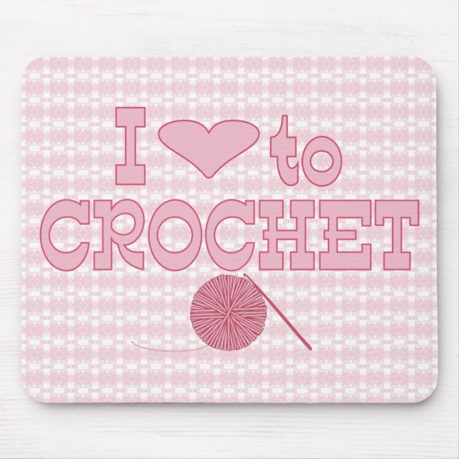Tapis De Souris Coeur I à faire du crochet (Devant)