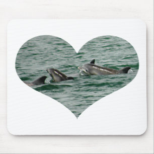 Tapis De Souris Coeur Mousepad de dauphin