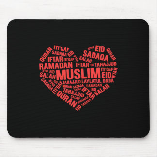 Tapis De Souris Coeur musulman Islam Sadaqa Iftar Salah Hajj Mecqu