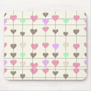 Tapis De Souris Coeur pastel Mousepad